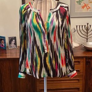 Multi color silk blouse